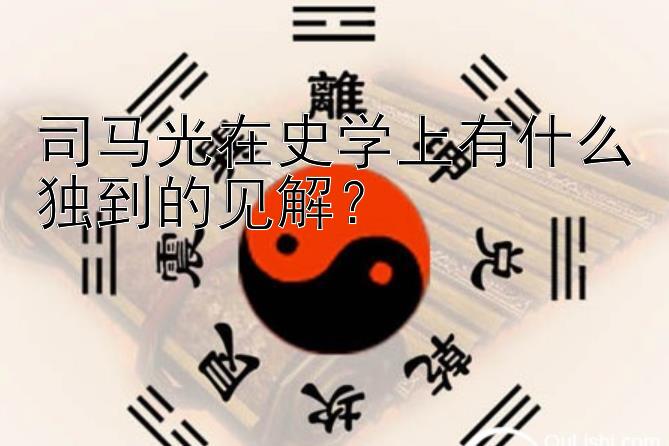 司马光在史学上有什么独到的见解？