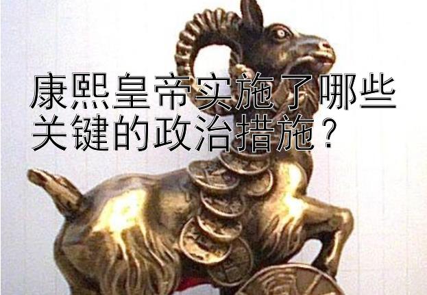 康熙皇帝实施了哪些关键的政治措施？