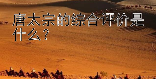 唐太宗的综合评价是什么？