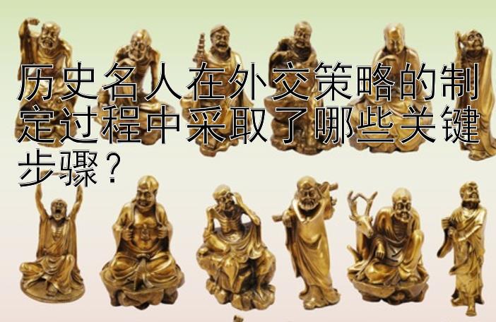 历史名人在外交策略的制定过程中采取了哪些关键步骤？