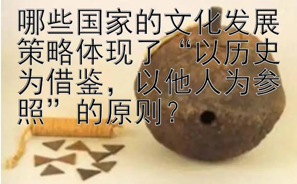 哪些国家的文化发展策略体现了“以历史为借鉴，以他人为参照”的原则？