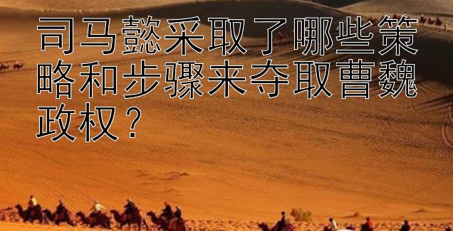 司马懿采取了哪些策略和步骤来夺取曹魏政权？