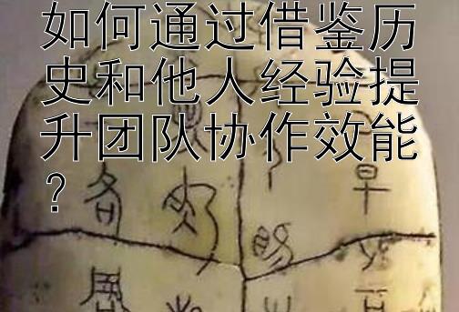 如何通过借鉴历史和他人经验提升团队协作效能？