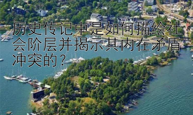 历史传记中是如何描绘社会阶层并揭示其内在矛盾冲突的？